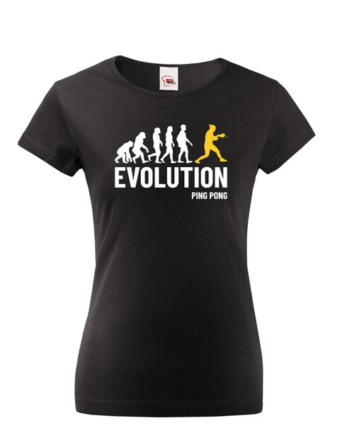 Dámské tričko Evoluce Ping pong