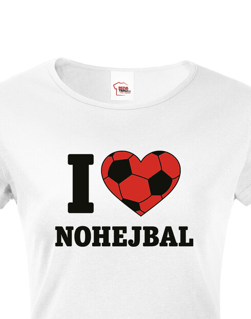 Dámské tričko I love nohejbal