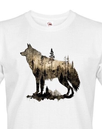 Pánské tričko Vlk