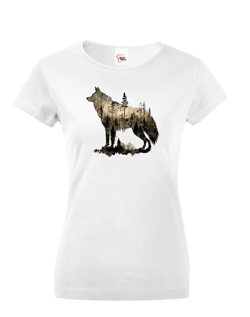 Dámské tričko Vlk