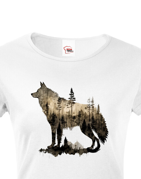 Dámské tričko Vlk