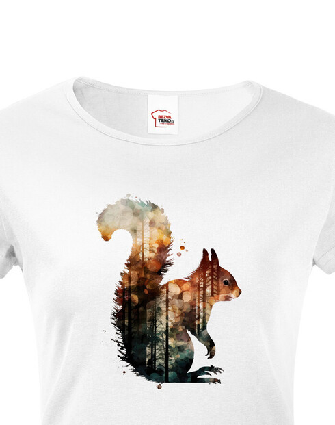 Dámské tričko Veverka