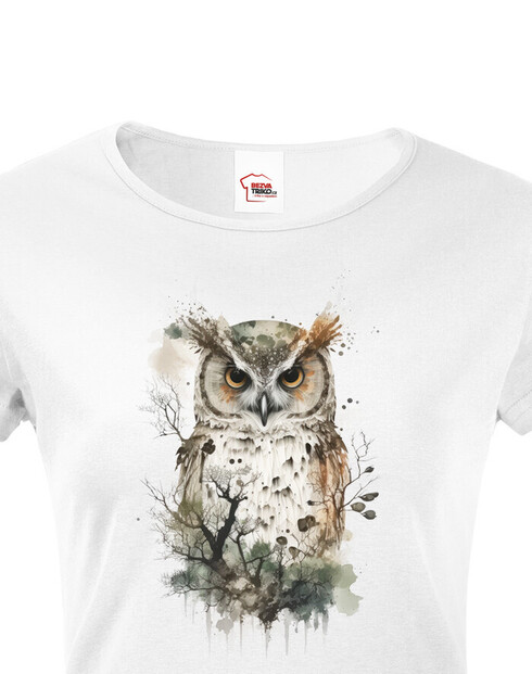 Dámské tričko Sova