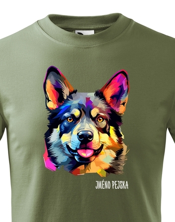 Dětské tričko Nórsky elkhound