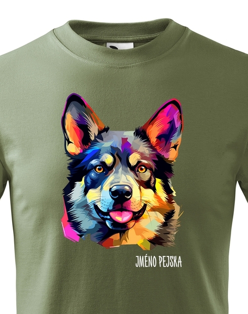 Dětské tričko Nórsky elkhound