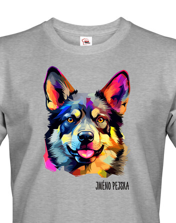 Pánské tričko Nórsky elkhound