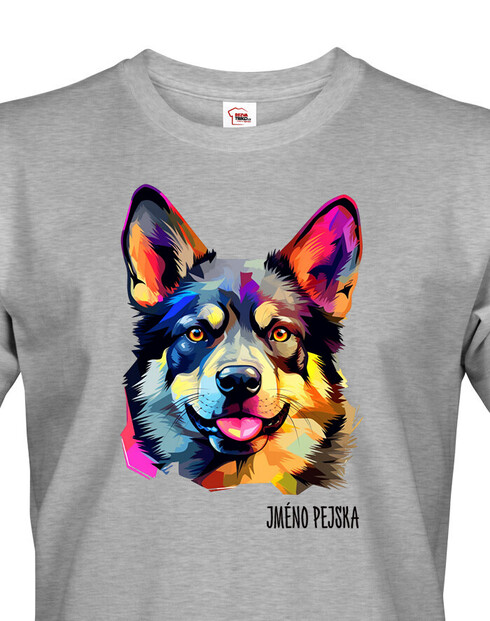 Pánské tričko Nórsky elkhound