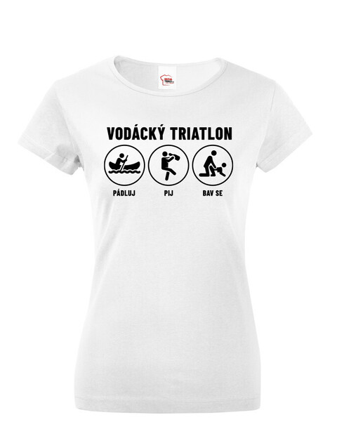 Dámské tričko Vodácký triatlon