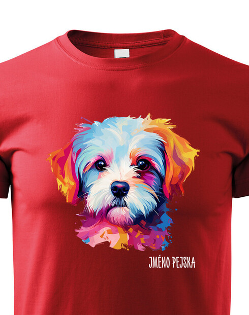 Dětské tričko Maltézsky psík