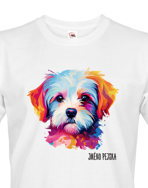 Pánské tričko Maltézsky psík