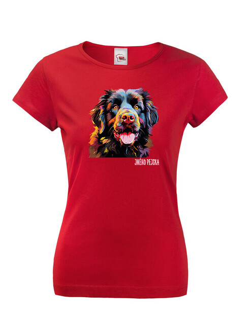 Dámské tričko Novofundlandský pes