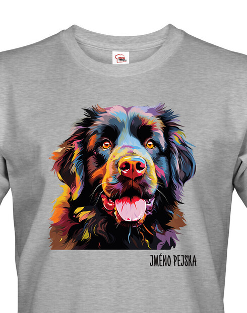 Pánské tričko Novofundlandský pes