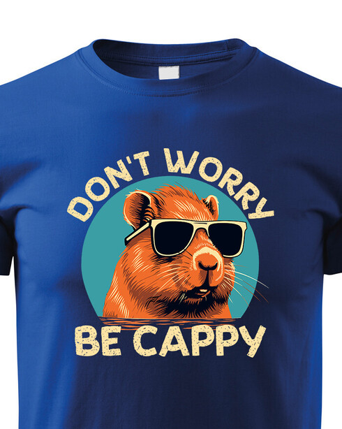 Dětské tričko Don't worry be capy