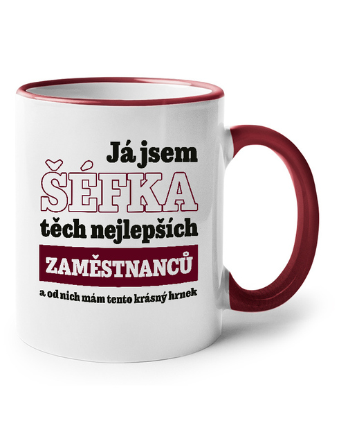 Vtipný keramický hrnek Já jsem šéfka