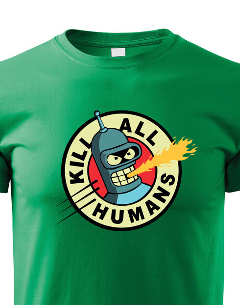 Dětské triko Bender kill all humans