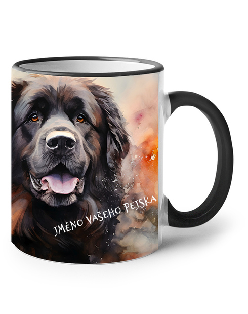 Keramický hrnek Novofundlanský pes