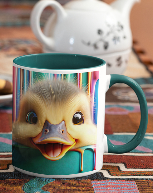 Keramický hrnek s kačenkou