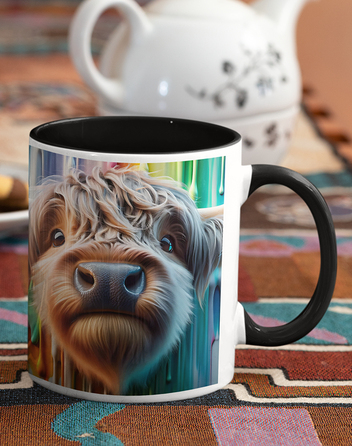 Keramický hrnek s horskou kravičkou