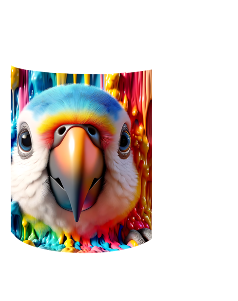 Keramický hrnek s papouškem