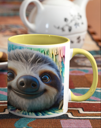 Keramický hrnek s lenochodem