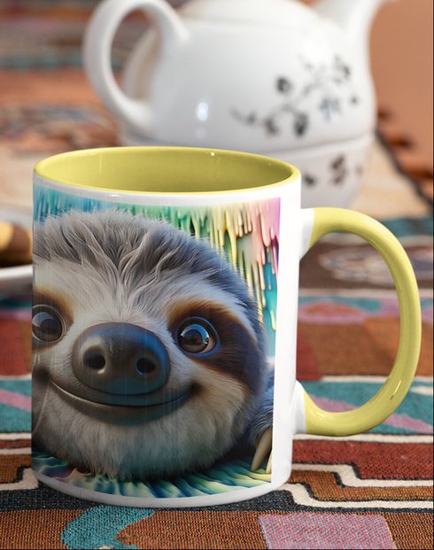 Keramický hrnek s lenochodem