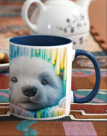 Keramický hrnek s ledním medvídkem