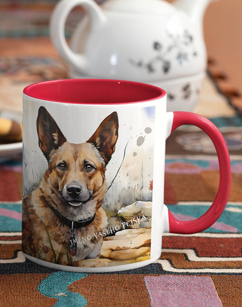 Keramický hrnek Australský honácký pes