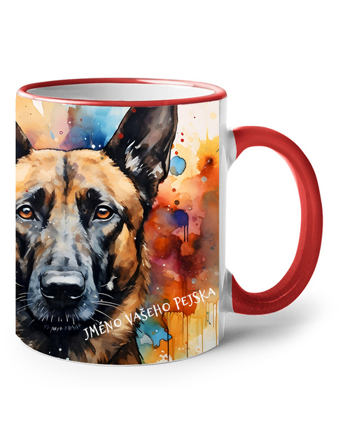 Keramický hrnek Belgický ovčák