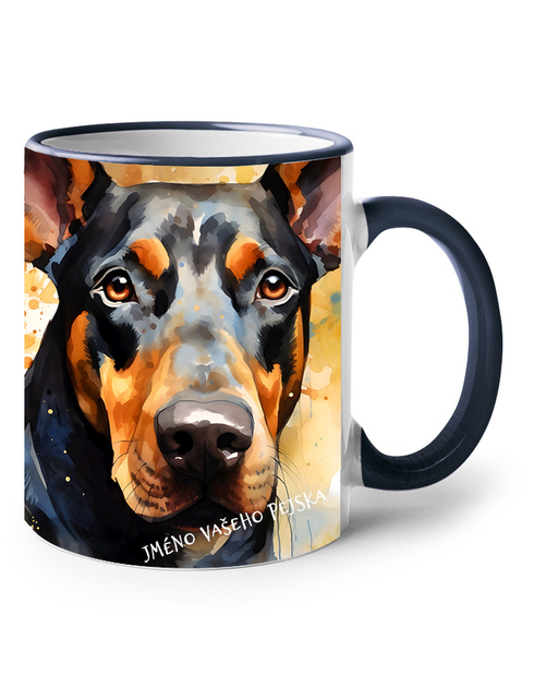 Keramický hrnek Dobrman