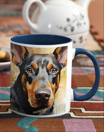 Keramický hrnek Dobrman