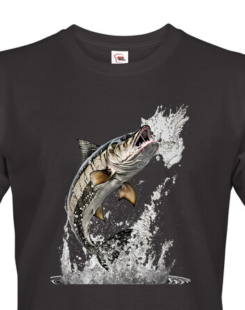 Pánské tričko pro rybáře Candát