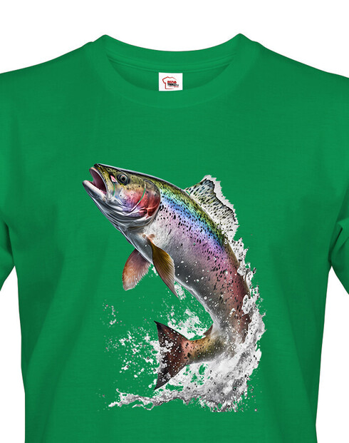 Pánské tričko pro rybáře Pstruh duhový
