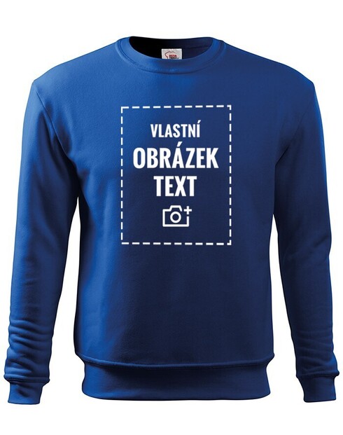 Dětská mikina bez kapuce s vlastním potiskem