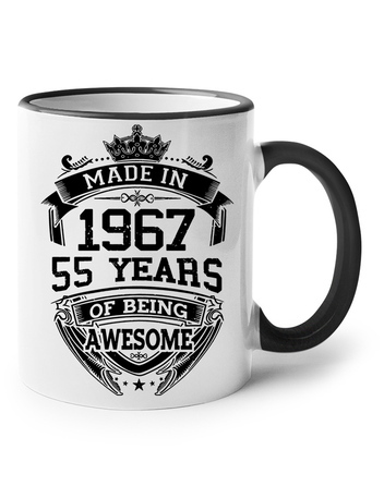 Keramický hrnek k narozeninám s volitelným rokem