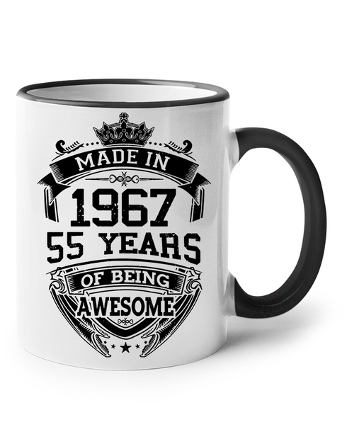 Keramický hrnek k narozeninám s volitelným rokem