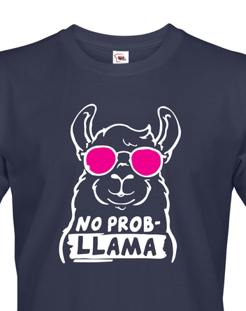 Pánské tričko No Prob - LLama