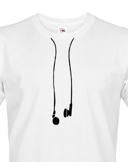 Pánské tričko se sluchátky