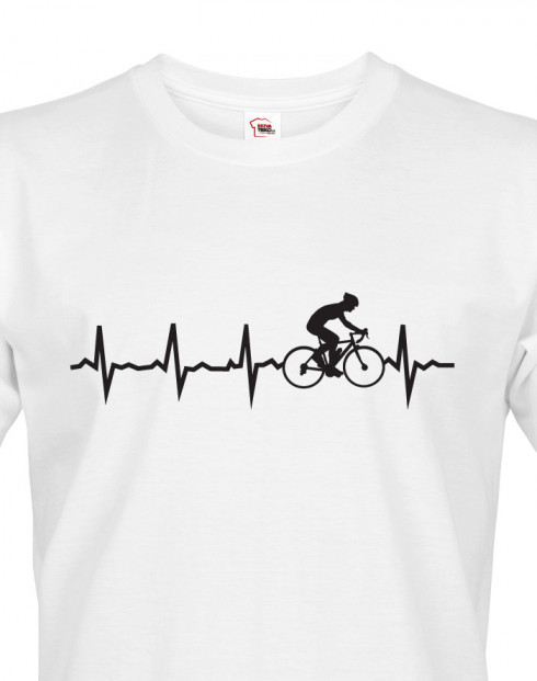 Pánské tričko tep cyklisty