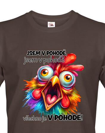 Pánské tričko Slepice - Jsem v pohodě
