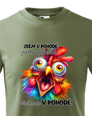 Dětské tričko Slepice - Jsem v pohodě