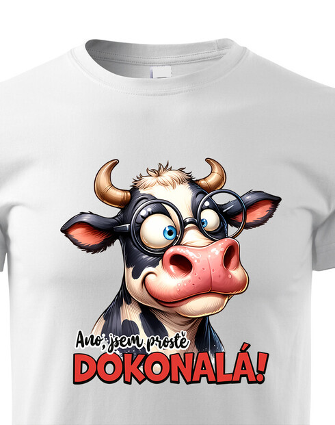 Dětské tričko Kráva - Jsem prostě dokonalá