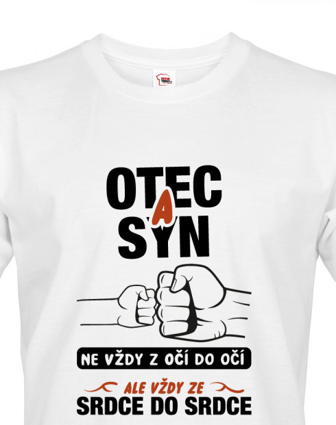 Tričko pro tatínky, Otec a syn vždy ze srdce do srdce