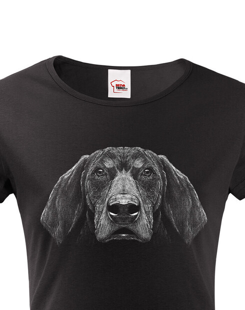 Dámské tričko - Modrý coonhound