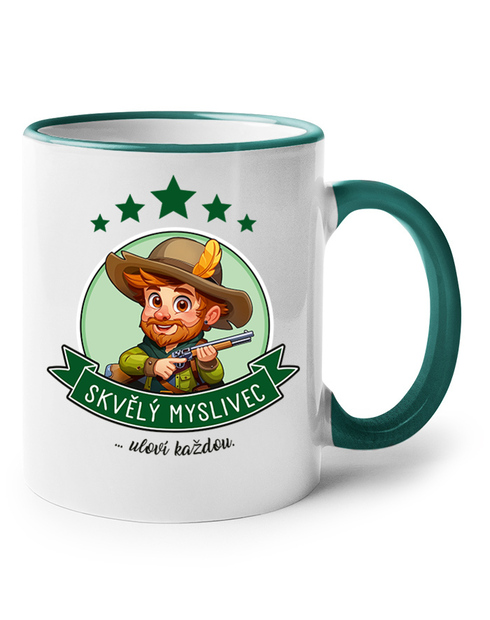 Keramický hrnek Skvělý myslivec, uloví každou