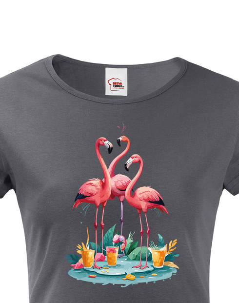 Dámské tričko Plameňák