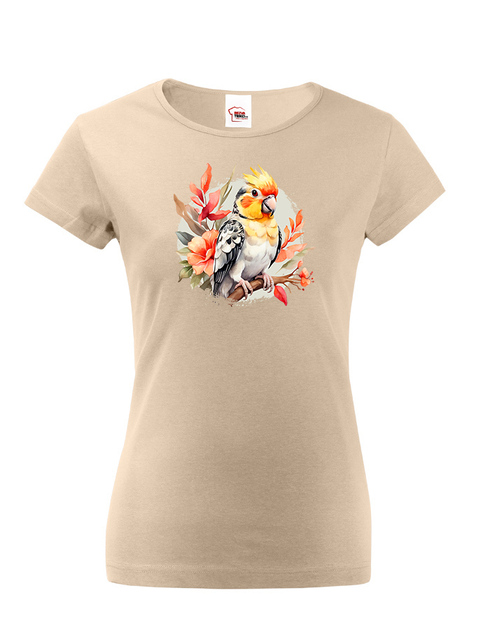 Dámské tričko Papoušek kakadu