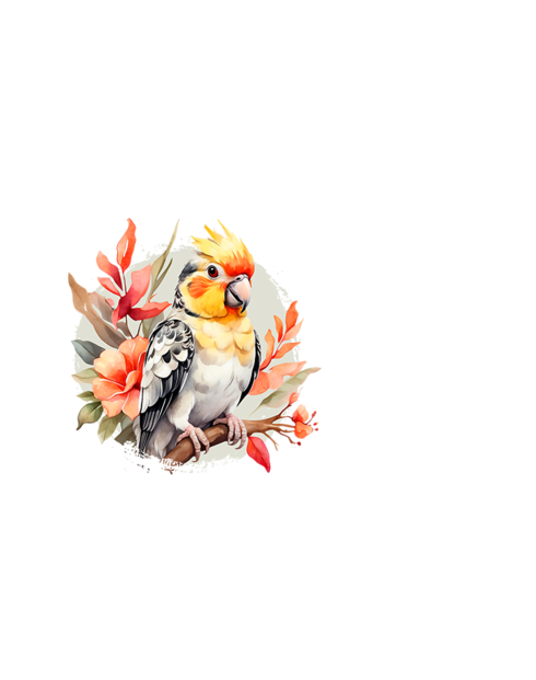 Keramický hrnek Papoušek kakadu