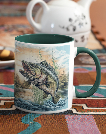 Keramický hrnek s rybou