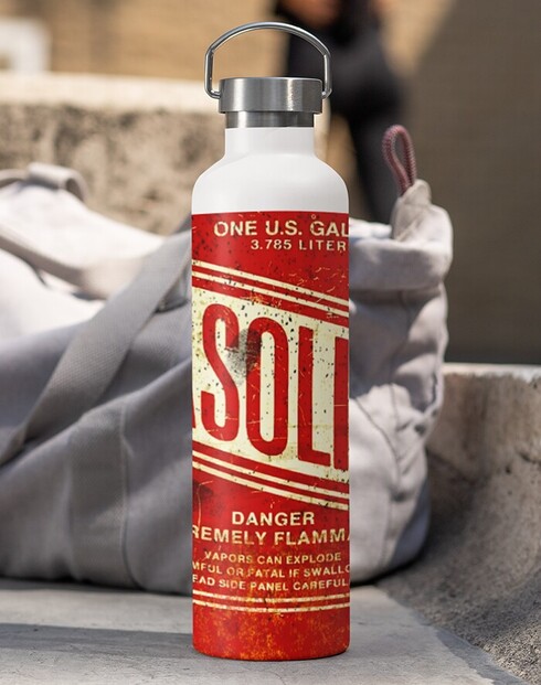 Termoska s bambusovým víčkem - Gasoline