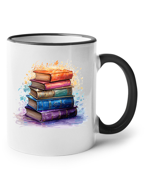 Keramický hrnek Knihy